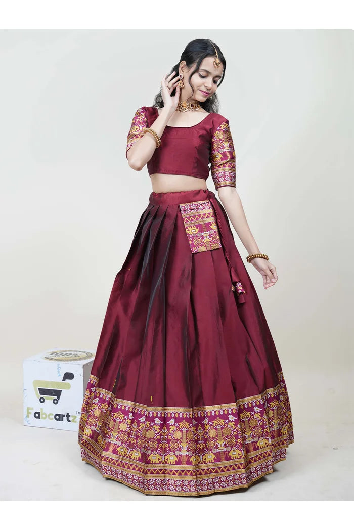 South Indian Festival Traditional Half Saree (Jagvi)