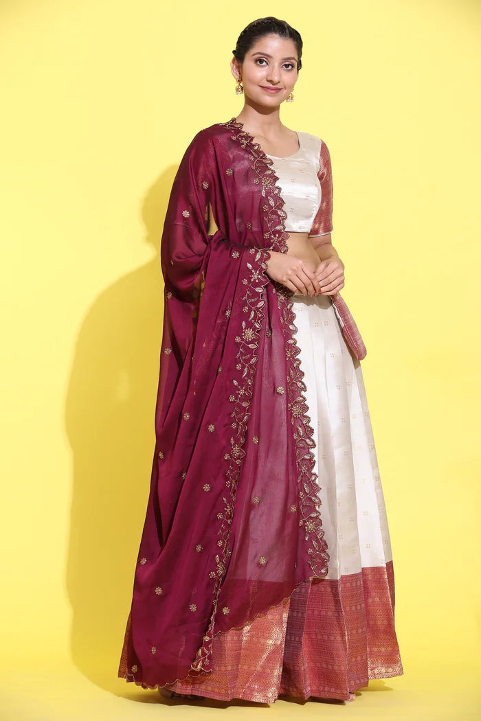 South Indian Festival Traditional Half Saree (Yogeshwari)