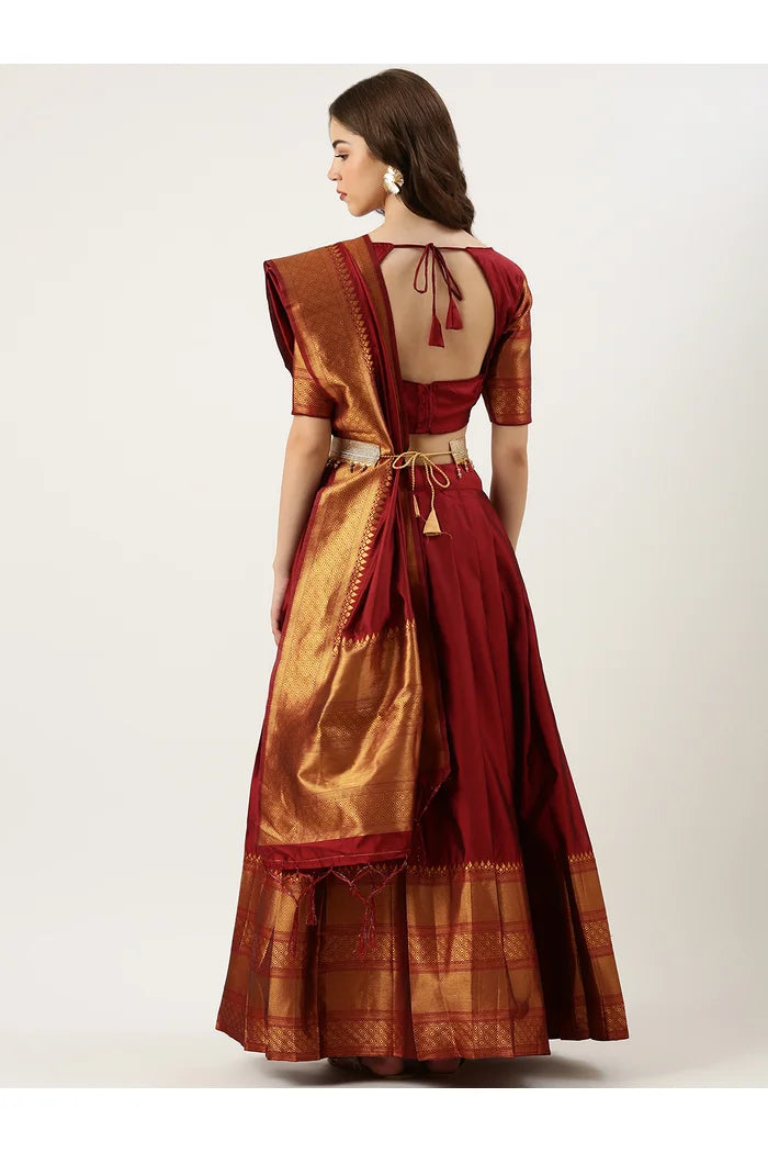 South Indian Festival Traditional Half Saree (NarayanPet)