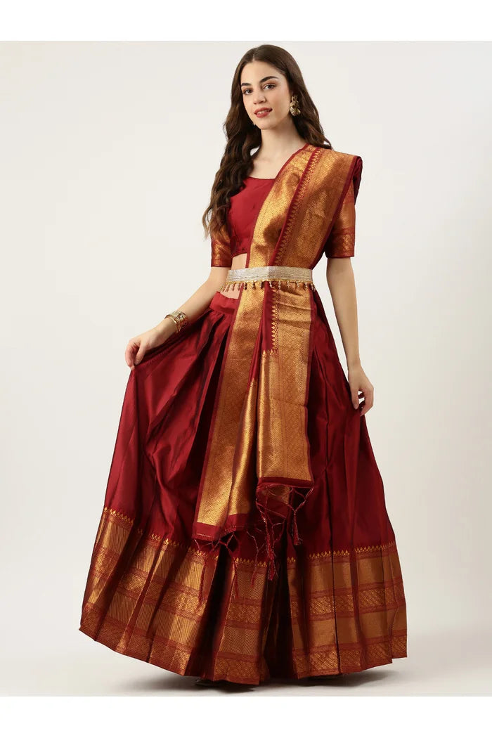 South Indian Festival Traditional Half Saree (NarayanPet)