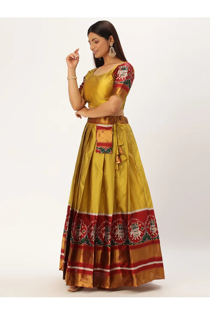South Indian Festival Traditional Half Saree (Dharmi)