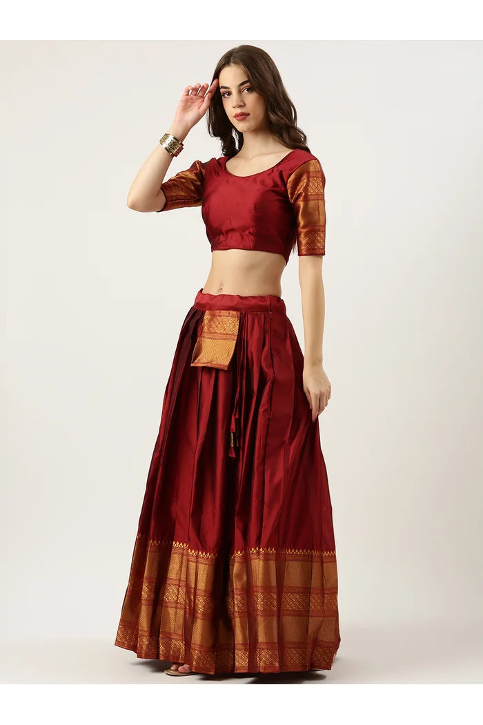 South Indian Festival Traditional Half Saree (NarayanPet)