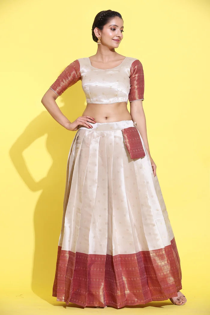 South Indian Festival Traditional Half Saree (Yogeshwari)