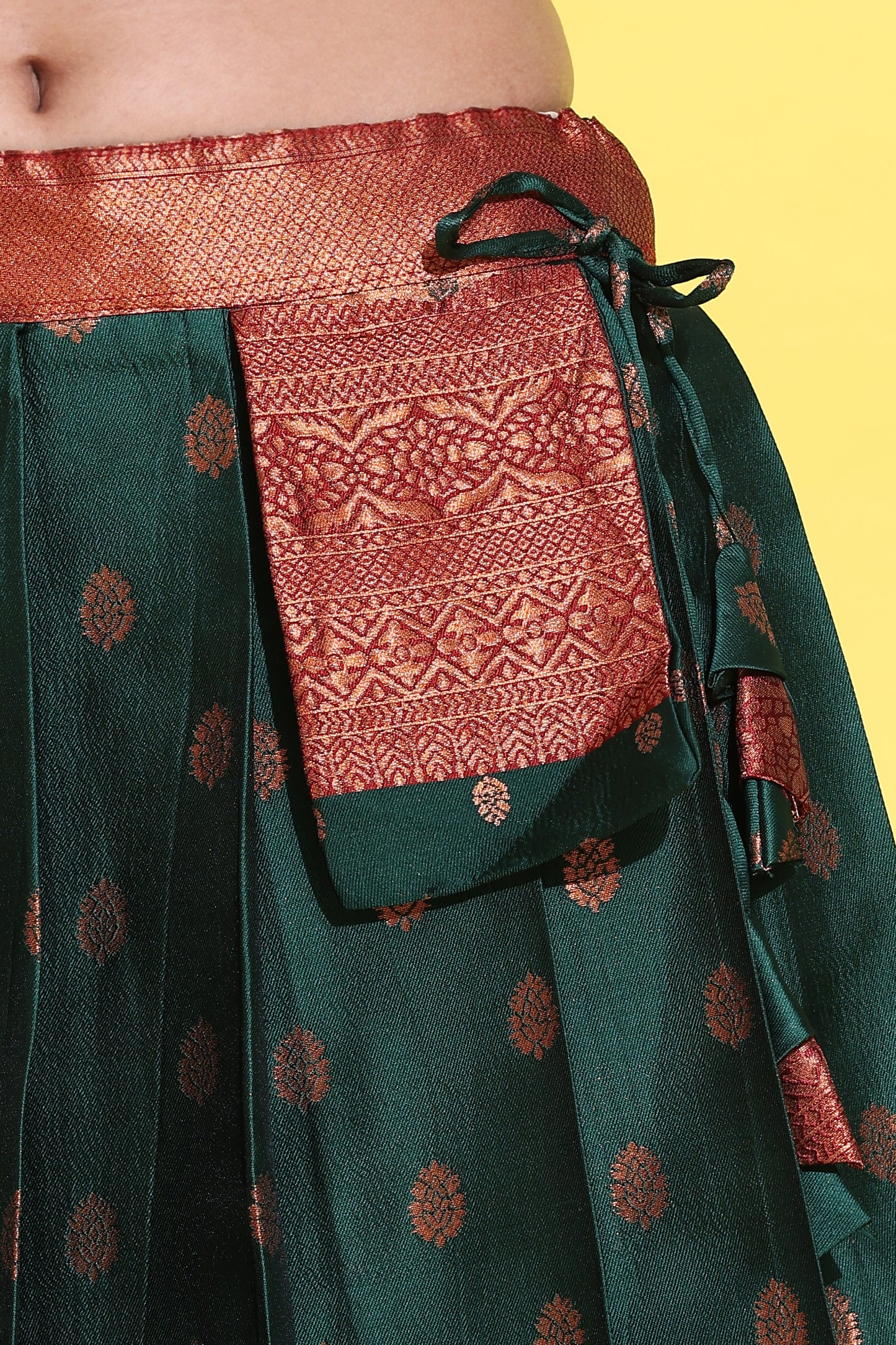 South Indian Festival Traditional Half Saree (Kantara)