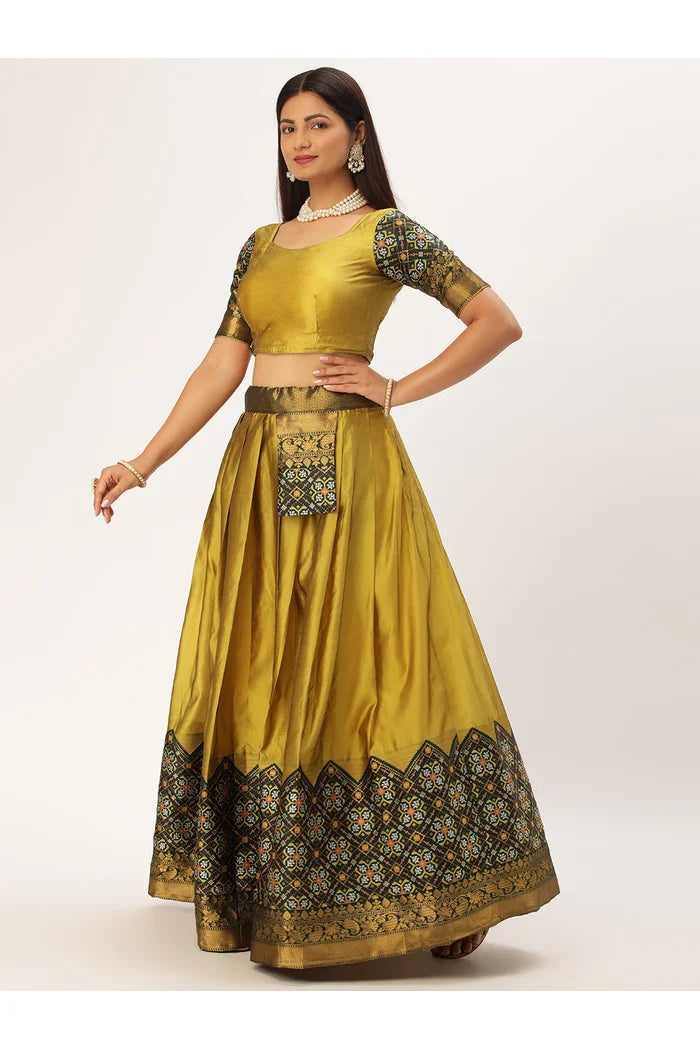 South Indian Festival Traditional Half Saree (Patola)