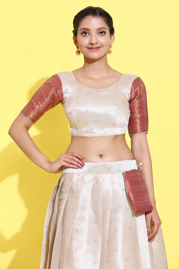 South Indian Festival Traditional Half Saree (Yogeshwari)