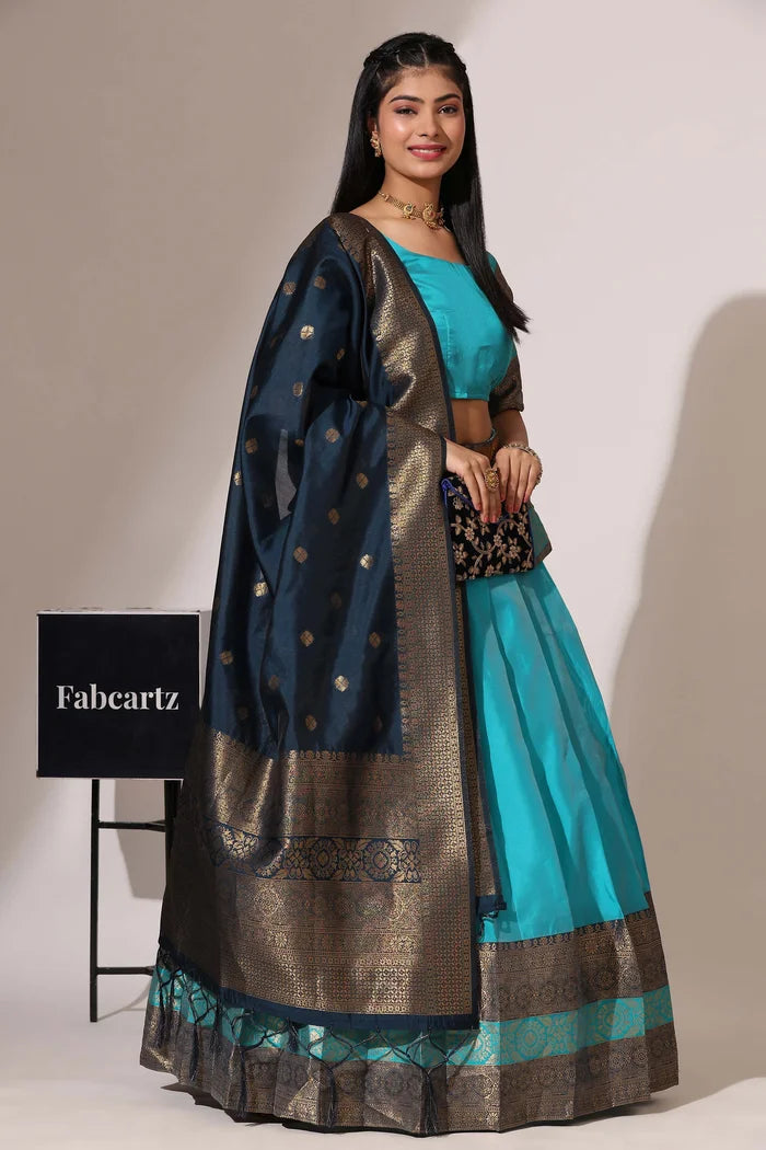 South Indian Festival Traditional Half Saree (UniversalPlain)