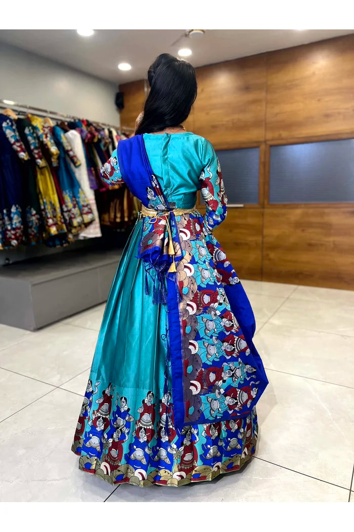 South Indian Festival Traditional Half Saree (Dhingli)
