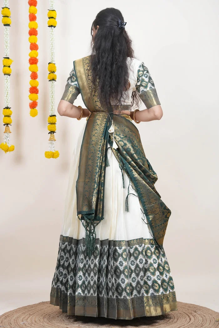 OnlinePattu South Indian Festival Traditional Half Saree