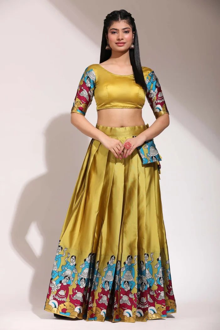 South Indian Festival Traditional Half Saree (Dhingli)