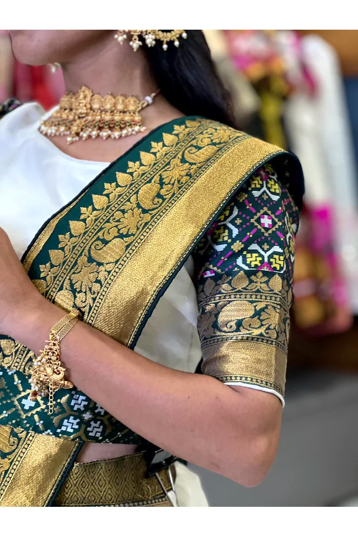South Indian Festival Traditional Half Saree(Patola)