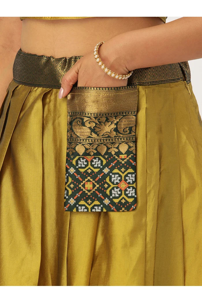 South Indian Festival Traditional Half Saree (Patola)