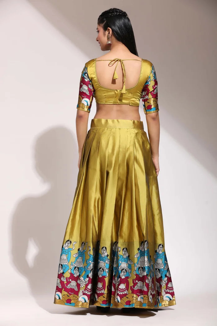 South Indian Festival Traditional Half Saree (Dhingli)