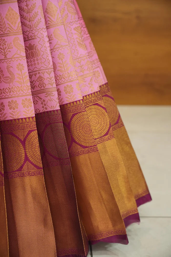 దక్షిణ భారత పండుగ సాంప్రదాయ హాఫ్ చీర (ఛవి)