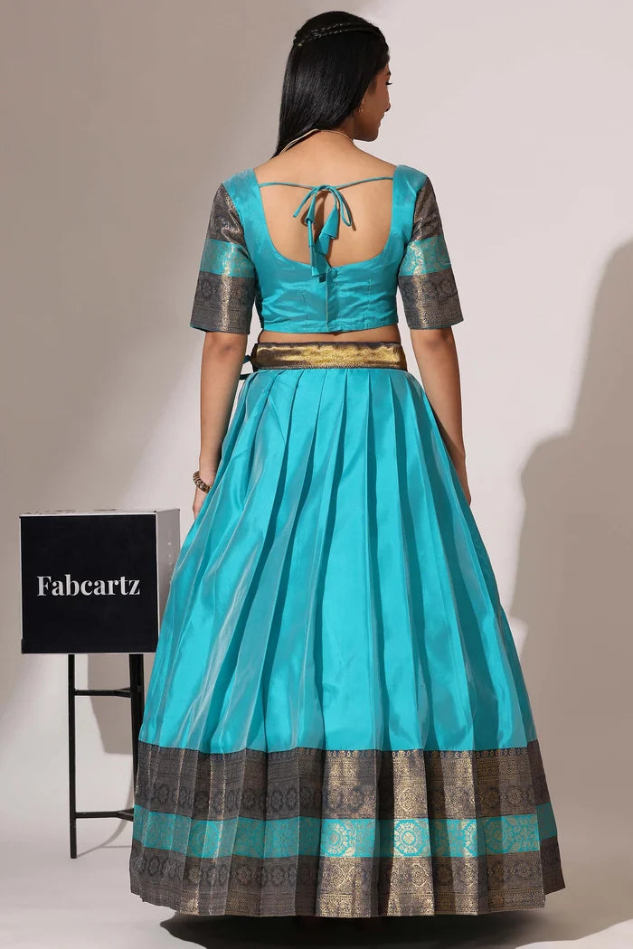 South Indian Festival Traditional Half Saree (UniversalPlain)