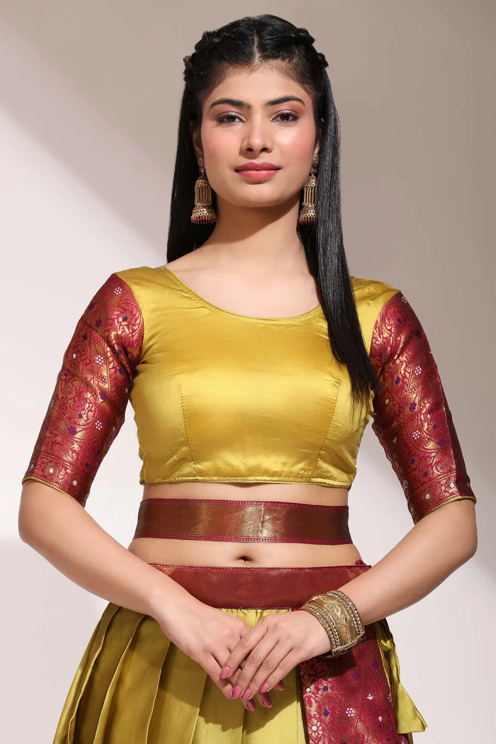 దక్షిణ భారత పండుగ సాంప్రదాయ హాఫ్ చీర(పటోలా)