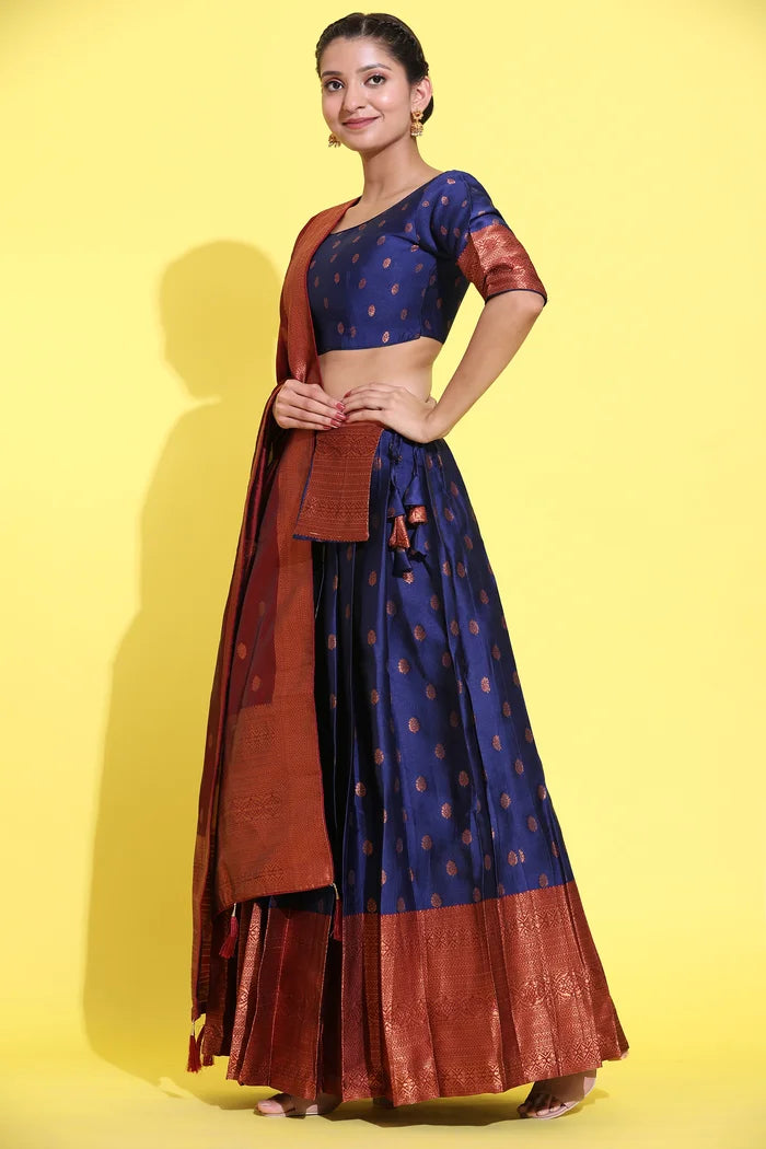 South Indian Festival Traditional Half Saree (Kantara)