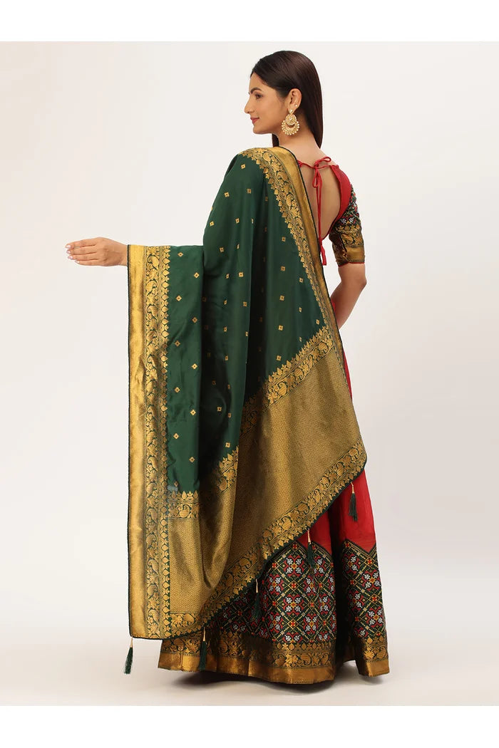 South Indian Festival Traditional Half Saree (Patola)