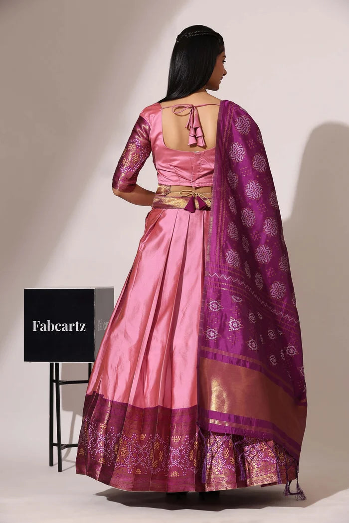 South Indian Festival Traditional Half Saree (PushpaBandhini)