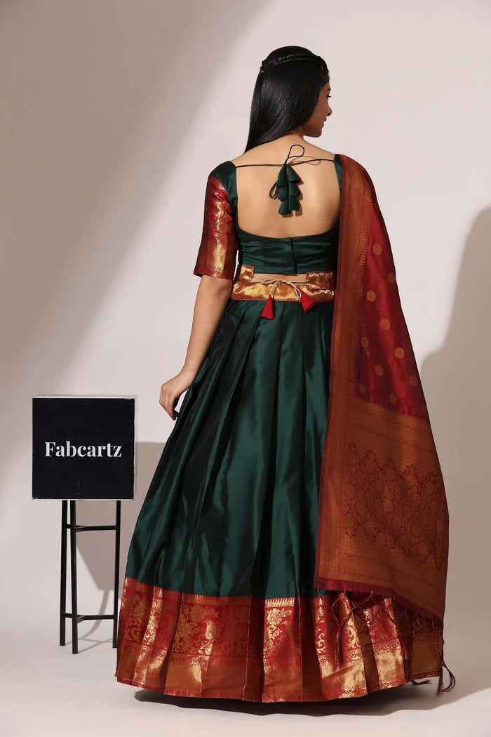 South Indian Festival Traditional Half Saree (Sundarii)