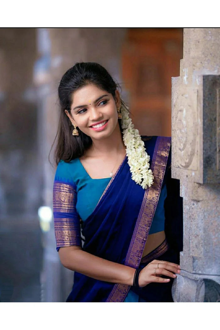 South Indian Festival Traditional Half Saree (YenuguPAttu)