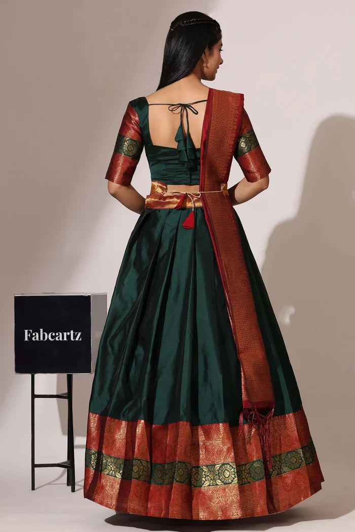 South Indian Festival Traditional Half Saree (UniversalPlain)