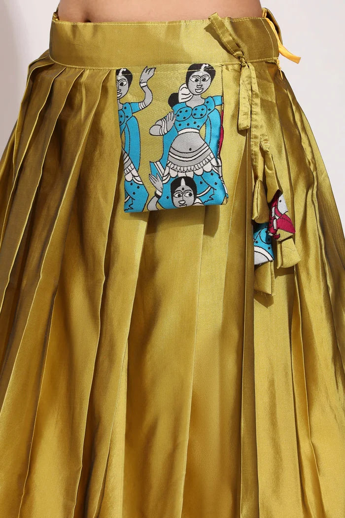 South Indian Festival Traditional Half Saree (Dhingli)