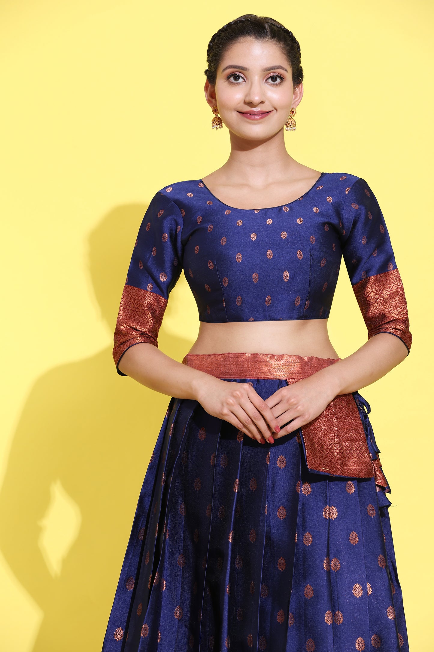 South Indian Festival Traditional Half Saree (Kantara)