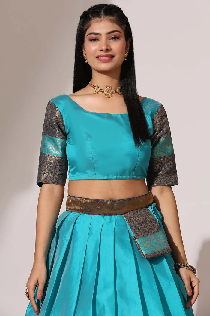South Indian Festival Traditional Half Saree (UniversalPlain)