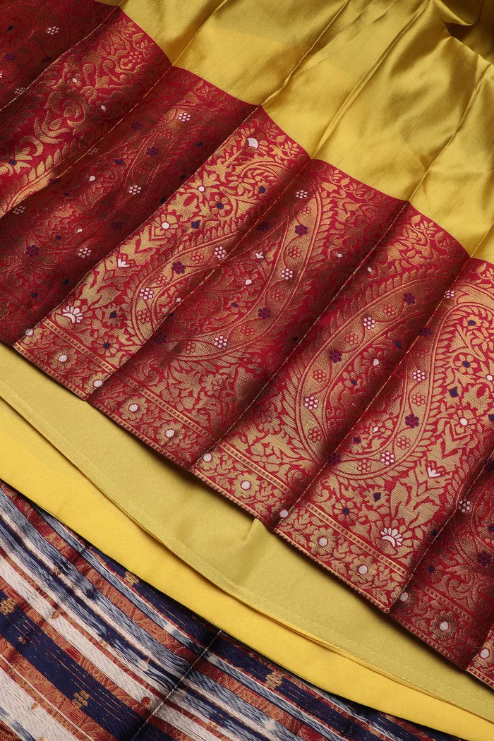 దక్షిణ భారత పండుగ సాంప్రదాయ హాఫ్ చీర(పటోలా)