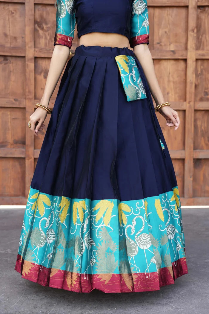 South Indian Festival Traditional Half Saree (HansPAttu)