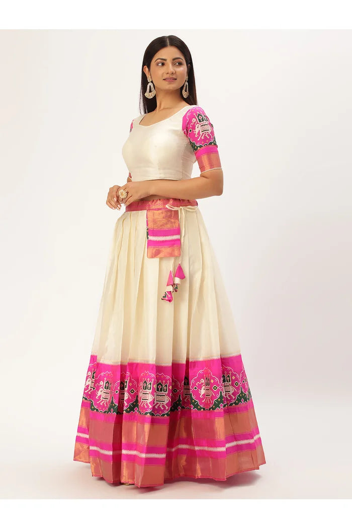 South Indian Festival Traditional Half Saree (Dharmi)