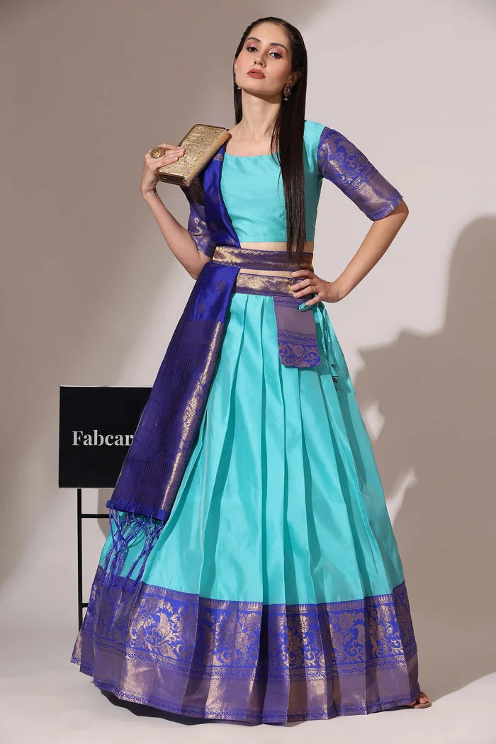 South Indian Festival Traditional Half Saree (Sundarii)