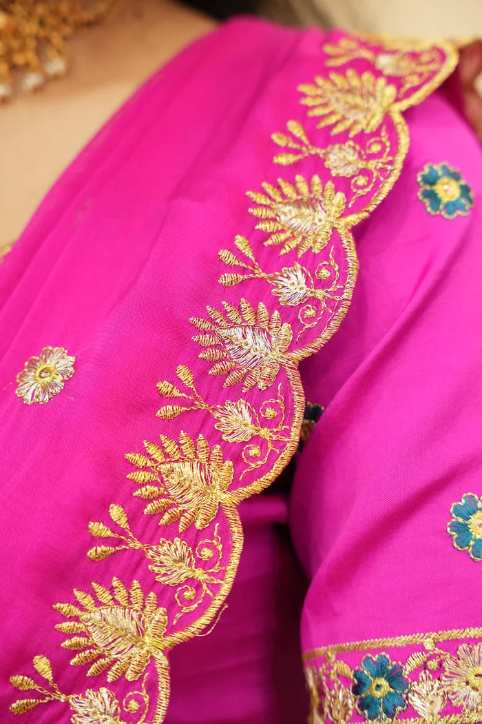 దక్షిణ భారత పండుగ సాంప్రదాయ హాఫ్ చీర (ఛవి)