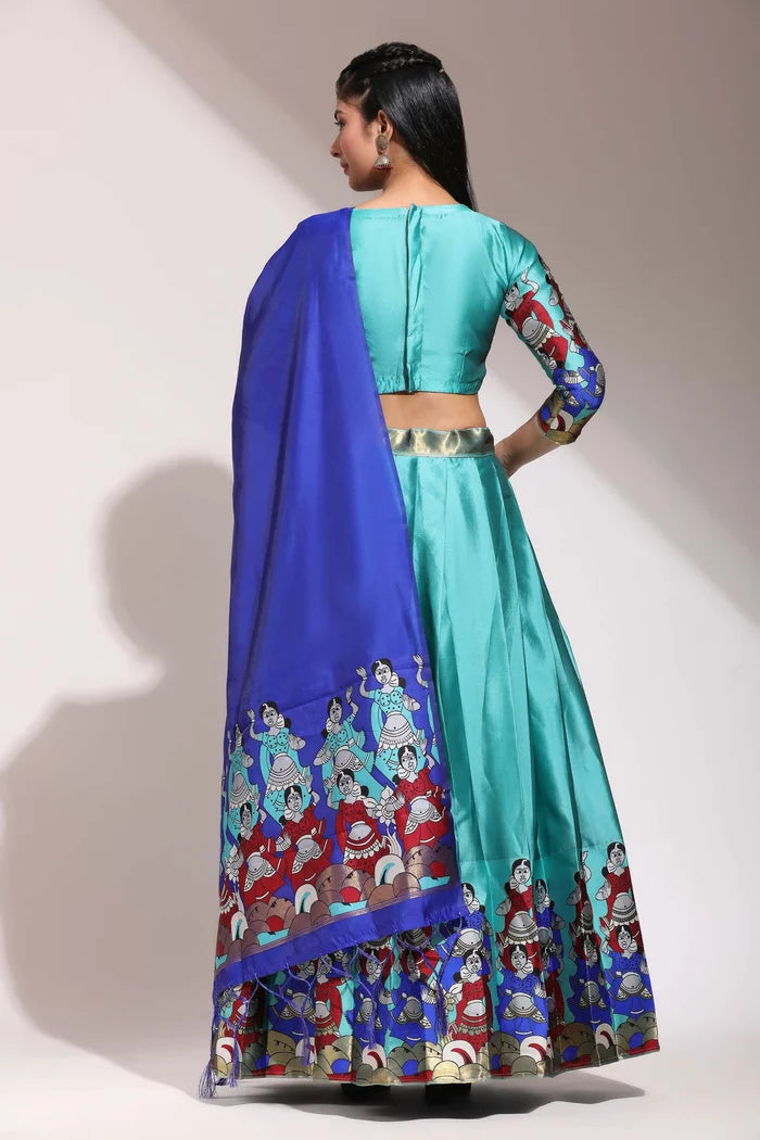 South Indian Festival Traditional Half Saree (Dhingli)