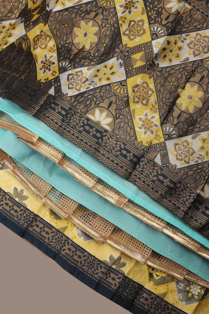 South Indian Festival Traditional Half Saree (Crax Pattu)