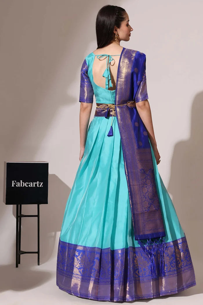 South Indian Festival Traditional Half Saree (Sundarii)
