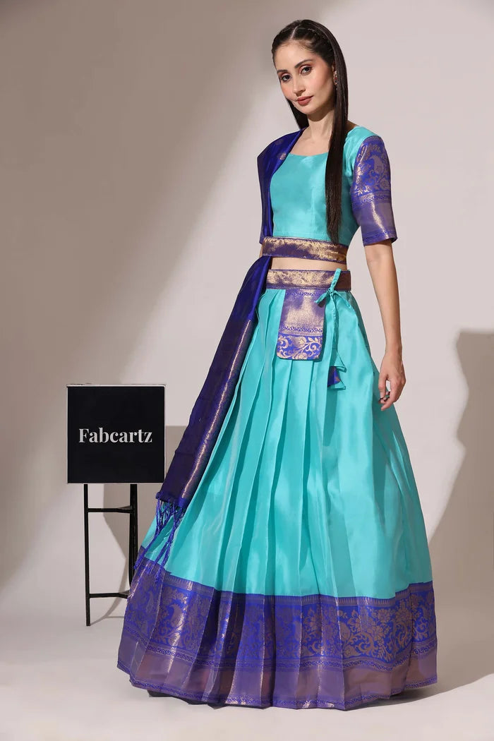 South Indian Festival Traditional Half Saree (Sundarii)