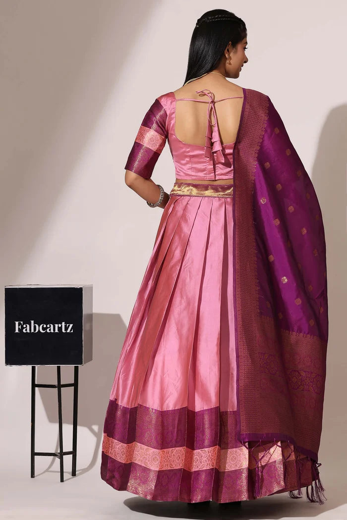 South Indian Festival Traditional Half Saree (UniversalPlain)