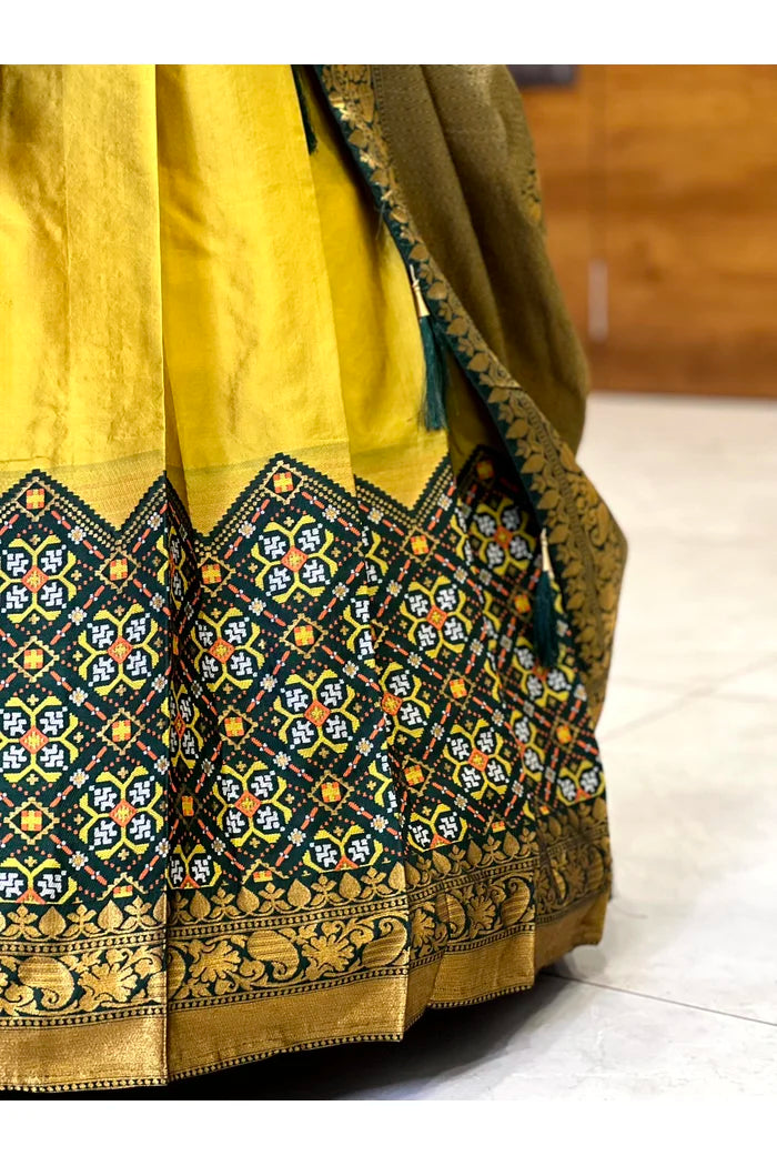 South Indian Festival Traditional Half Saree(Patola)