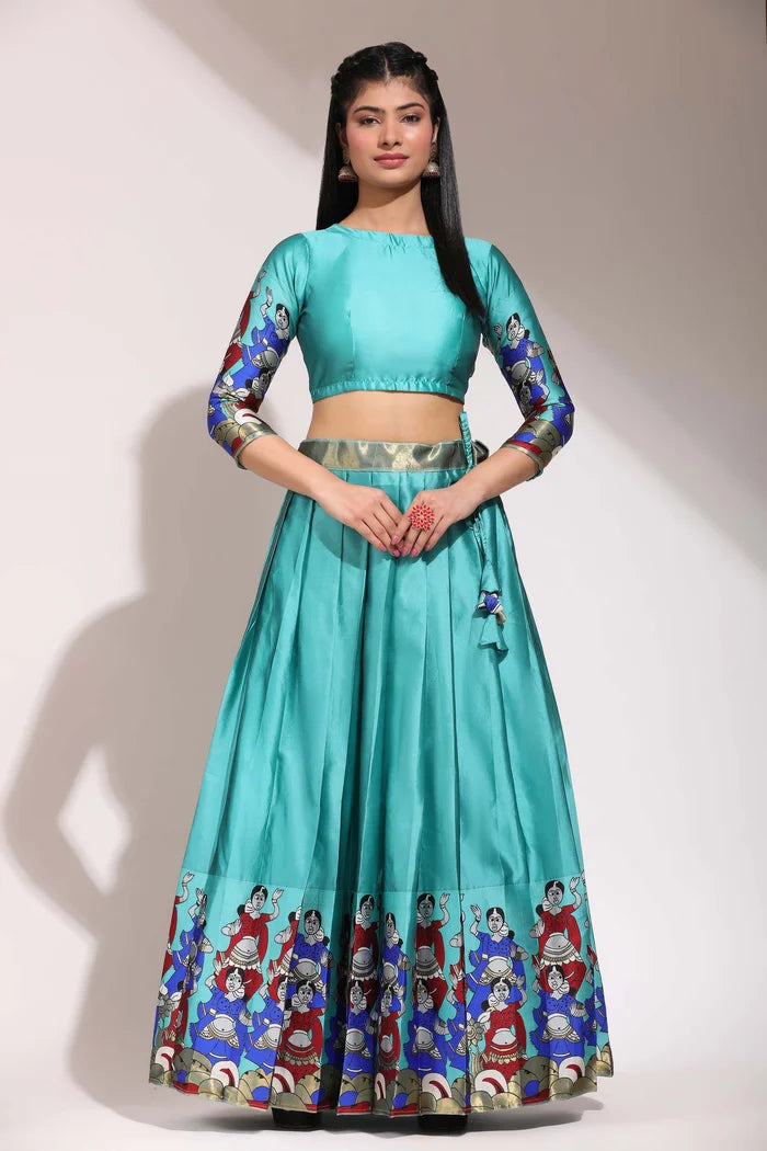 South Indian Festival Traditional Half Saree (Dhingli)