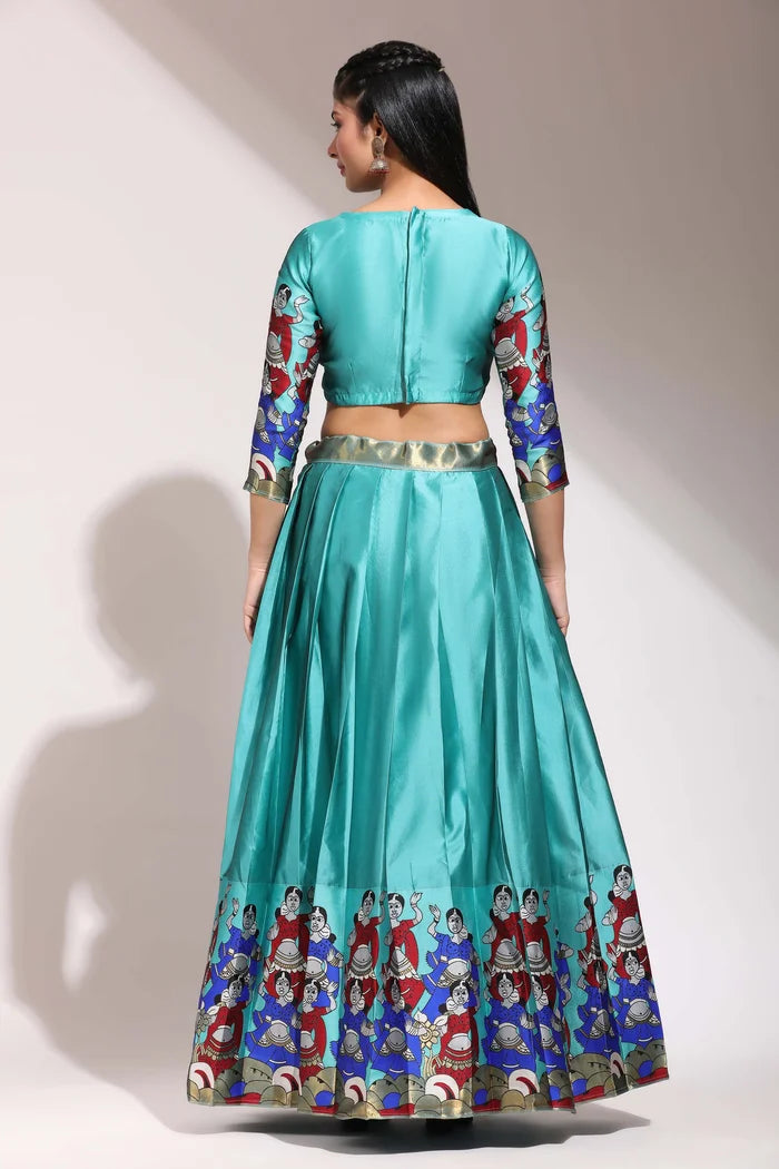 South Indian Festival Traditional Half Saree (Dhingli)