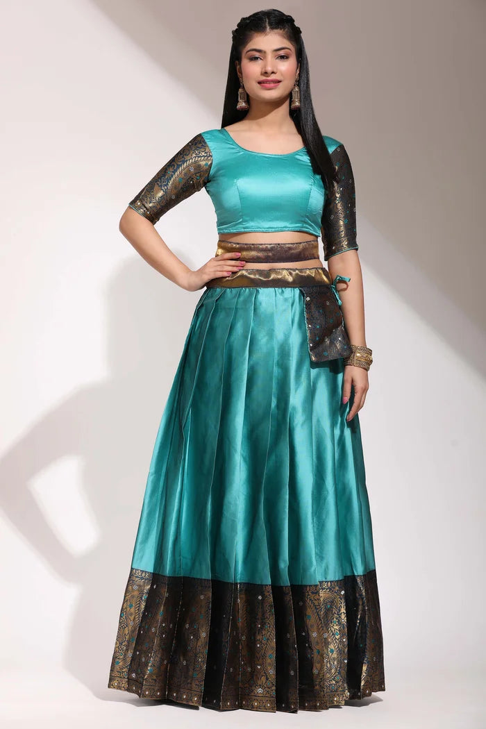 దక్షిణ భారత పండుగ సాంప్రదాయ హాఫ్ చీర(పటోలా)