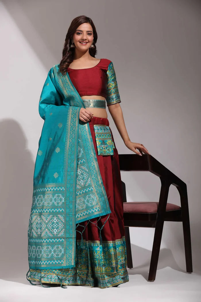 South Indian Festival Traditional Half Saree (Jagvi)