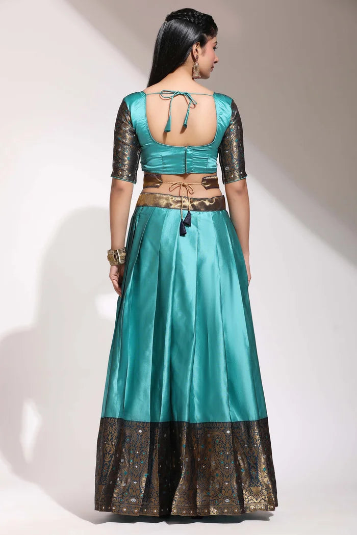 దక్షిణ భారత పండుగ సాంప్రదాయ హాఫ్ చీర(పటోలా)