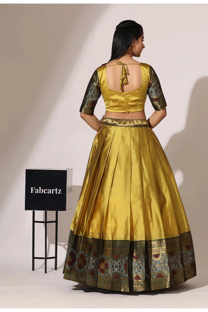 South Indian Festival Traditional Half Saree (PushpaBandhini)