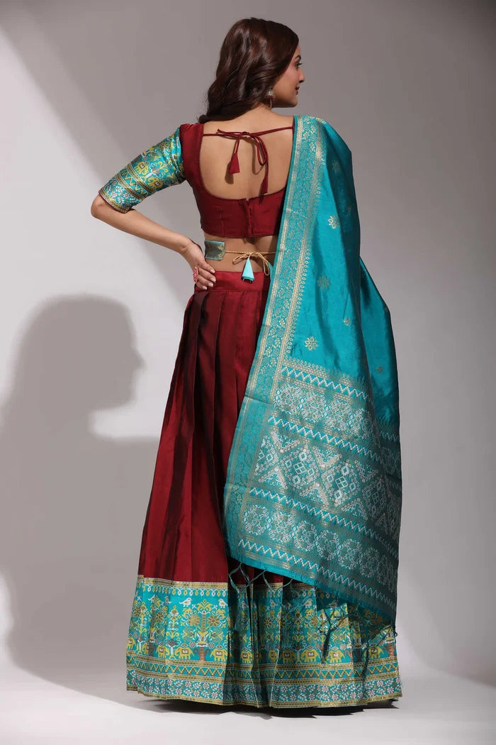 South Indian Festival Traditional Half Saree (Jagvi)