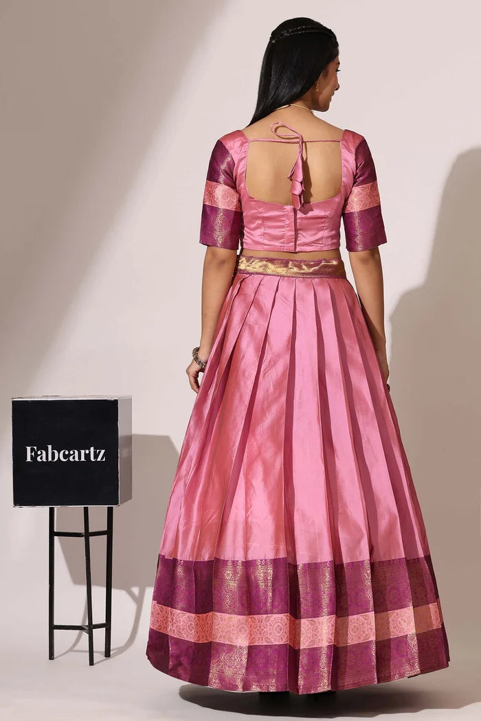 South Indian Festival Traditional Half Saree (UniversalPlain)