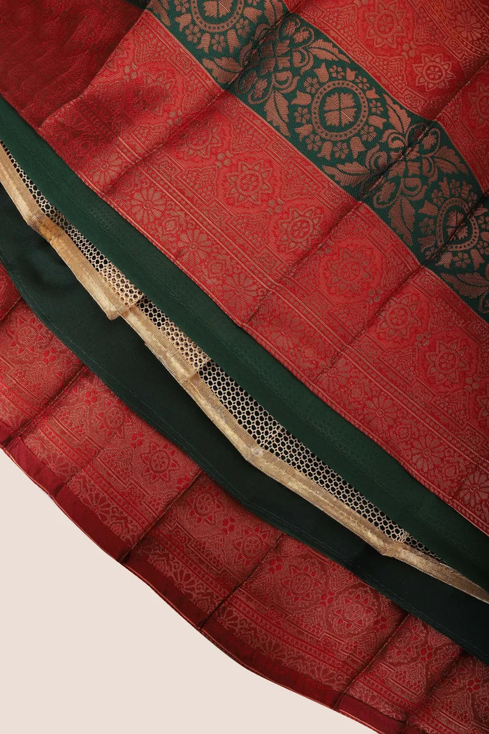South Indian Festival Traditional Half Saree (UniversalWork)