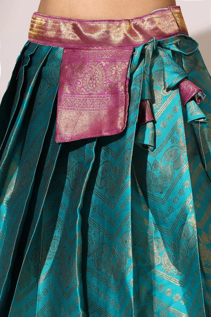 South Indian Festival Traditional Half Saree (Maheshmati)